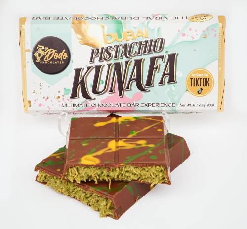 Kunafa Pistachio Chocolate Bars